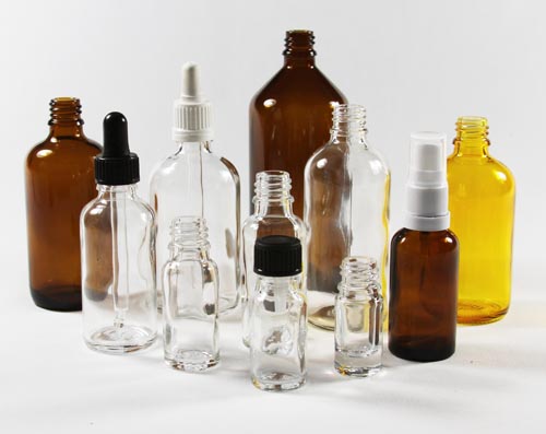 Clear glass Bottles